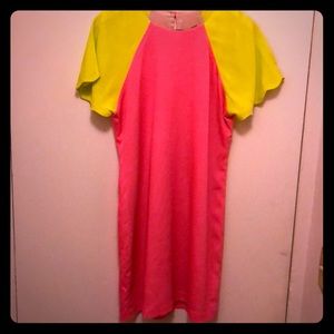 Naven Dress - Pink & Yellow - Size S